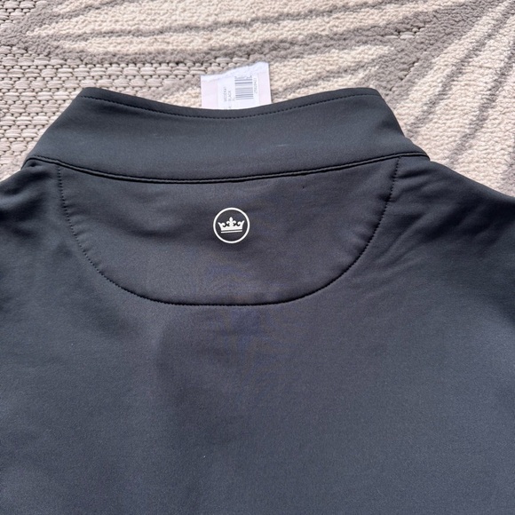Peter Millar NWT Men’s Purdue Galway Stretch Loop Terry Quarter-Zip Vest Size XL - Picture 5 of 8
